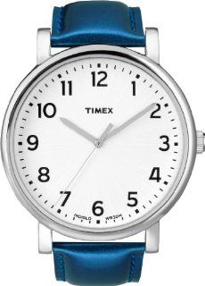 Timex Originals T2N386 Unisex Classic White Dial Blue Strap Dress Watch: Watches