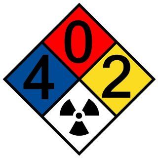 NFPA 704 4 0 2 Radiation Symbol Sign NFPA PRINTED 402Rad Symbol Hazmat  Message Boards 