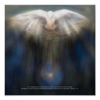Holy Spirit with Scripture Quote Print