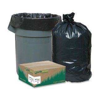~:~ WEBSTER INDUSTRIES ~:~ Re Claim Recycled Can Liners, 10 gallon, .75mil, 24 x 23, Black, 500/carton   Drum And Pail Liners