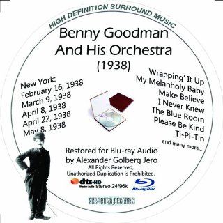 Benny Goodman (1938) And His Orchestra Restored For Blu ray Audio Featuring Audio Disc Produced with Short Films by Charly Chaplin: Benny Goodman And His Orchestra, Benny Goodman: Movies & TV