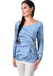 Jala Clothing Women's Harmony Raw Edge Sweatshirt (Large): Clothing