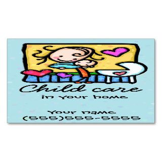 Babysitting Child Care Nanny Daycare Business Card Templates