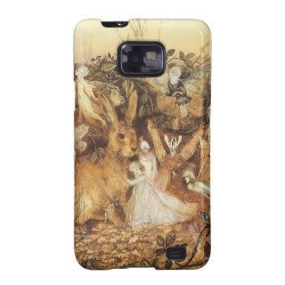 Vintage Fairy Tales, Rabbit Among the Fairies Samsung Galaxy Case