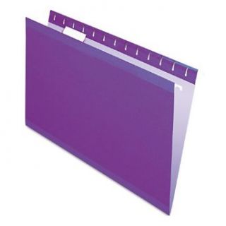 Pendaflex Reinforced Hanging Folders, 1/5 Tab, Legal, Violet, 25/Box: Industrial & Scientific