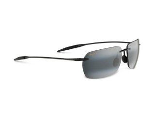 Maui Jim Grey Banzai Black Sunglasses 425 02 with Case New : Sports & Outdoors
