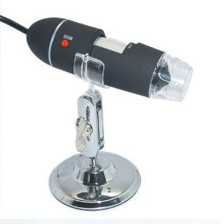 Generic 2.0MP USB Digital Microscope 50X~500X Magnifier Video Camera w/ 8 LED Color Black: Musical Instruments