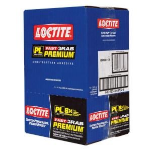 Loctite PL Premium Fast Grab 10 fl. oz. Polyurethane Construction Adhesive (12 Pack) 1417170
