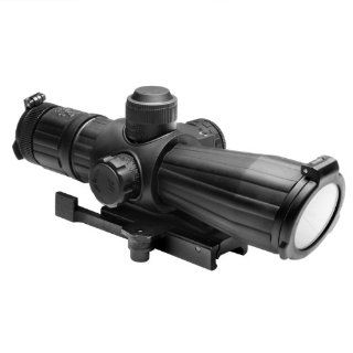 NcStar 4X32 Rubber Compact with Red Laser/Blue Illuminated/P4 Sniper/Green Lens/Quick Release (SRTP432G) : Spotting Scopes : Sports & Outdoors