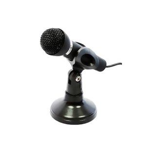 Ayangyang Fahion High Quality Metal Black Stand Microphone for Sound Record/ Meeting/ Karaoke: Computers & Accessories