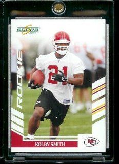 2007 Score # 384 Kolby Smith   Kansas City Chiefs   NFL Football Rookie (RC) Card at 's Sports Collectibles Store