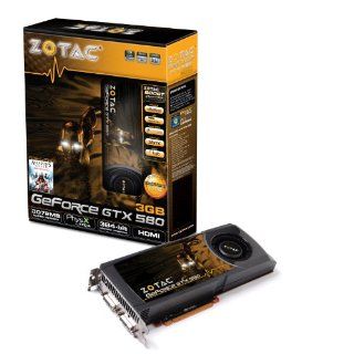 ZOTAC GeForce GTX 580 3GB GDDR5 PCI Express 2.0  Dual DVI/mini HDMI SLI Ready Graphics Card, ZT 50103 10P: Electronics