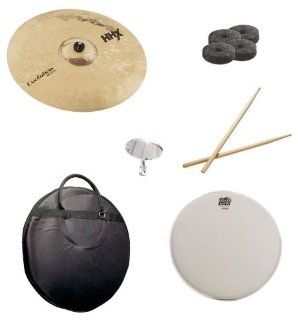 Sabian 20 Inch HHX Evolution Ride Brilliant Finish Pack with Cymbal Bag, Snare Head, Drumsticks, Drum Key, and Cymbal Felts: Musical Instruments