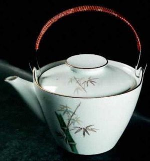 Noritake Oriental Teapot & Lid with Removable Top Handle, Fine China Dinnerware