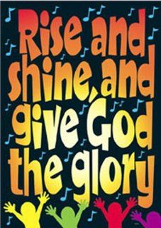 Argus Large Poster Rise & Shine & Give God The Glory  Early Childhood Development Products 