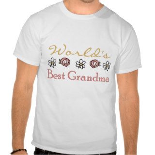 Daisies and Roses World Best Grandma Shirts