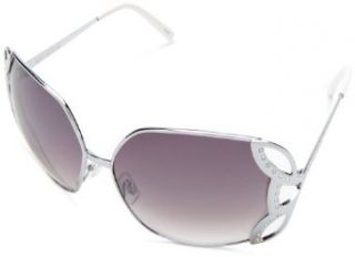 Rocawear Women's R396 SLV Metal Sunglasses,Silver Frame/Gradient Smoke Lens,one size Clothing