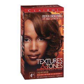Clairol Textures & Tones Hair Color, Cherrywood 4RC 1 ea: Health & Personal Care