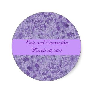 Shades of Purple Save the date Wedding Stickers