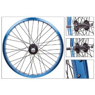 Wheel Master BMX Wheel Set   20" x 1.75, Alienation 440 Rim, 36H, 14mm Fixie Hub, Blue : Bike Wheels : Sports & Outdoors