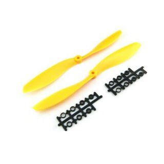 Waltzmart 8x4.5 8045 8045R CW CCW Yellow Counter Rotating Propeller Prop Multi Copter Aircraft: Toys & Games