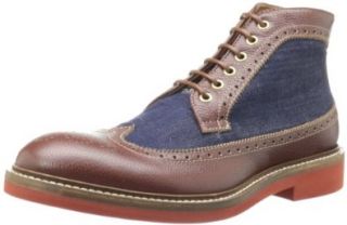 DSQUARED2 Men's Tudor Lace Up Boot, Bordeaux Scuro, 40 EU/7 M US: Shoes