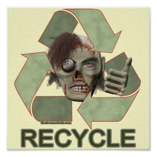 Recycle Zombie Print