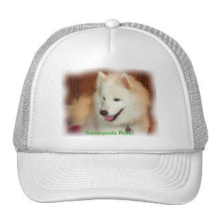 Smiling Samoyed Digital Oil Painting Effect Hat