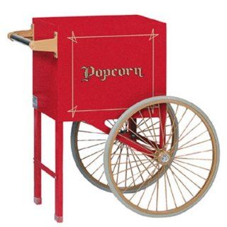 Gold Medal 2659CR Popcorn Cart w/ 2 Spoke Wheels, Red, Each   Electric Popcorn Poppers