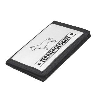 Humorous Bull Terrier Trifold Wallet