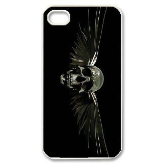 Custom Skull Cover Case for iPhone 4 WX6108: Cell Phones & Accessories