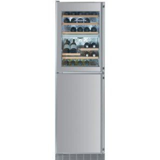Liebherr Wfi 1061 34 Bottle Built in Wine Cooler With Freezer / Ice Maker   Custom Panel Door / Stainless Steel Cabinet: Appliances