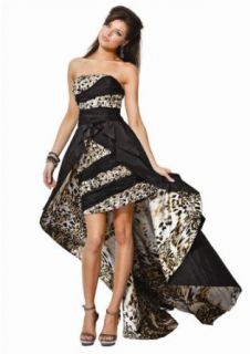 Jovani 17405, Cocktail Dress With Animal Print Train at  Womens Clothing store: