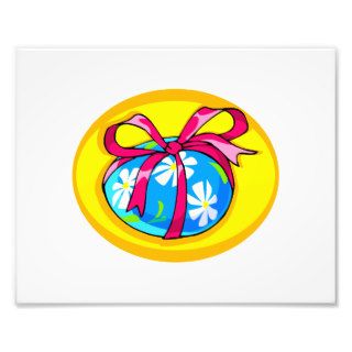 blue daisy wrapped easter egg yellow oval.png photograph