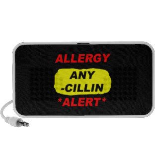 Allergy Alert cillin derivitives Allergy Design Al Mp3 Speakers