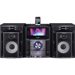 Sony 3 Disc Cd Changer 420 Watts Mini Shelf System with Built in Ipod Dock, 7" LCD Display Screen, Karaoke Mode: Electronics