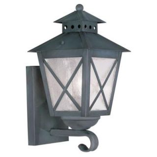 Filament Design Providence Wall Mount 1 Light Outdoor Charcoal Incandescent Lantern CLI MEN2670 61