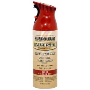 Rust Oleum Universal 12 oz. All Surface Gloss Crimson Red Spray Paint (6 Pack) 247562