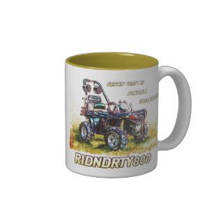 RIDNDRTY800 Quad Mud Truck Coffee Mugs