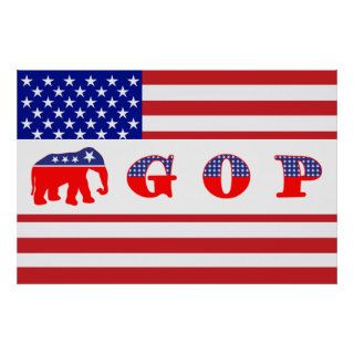 U.S. Flag   G O P   Elephant Posters