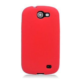 Eagle Cell SCSAMI437S03 Barely There Slim and Soft Skin Case for Samsung Galaxy Express i437   Retail Packaging   Red: Cell Phones & Accessories