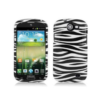 Black White Zebra Stripe Hard Cover Case for Samsung Galaxy Express SGH I437: Cell Phones & Accessories