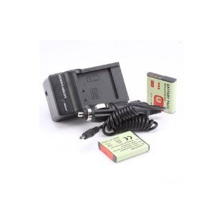 2Pcs Battery+Charger for Sony CyberShot DSC W120 DSC W130 DSC W150 DSC W170 DSC W210 DSC W220 : Digital Camera Battery Chargers : Camera & Photo