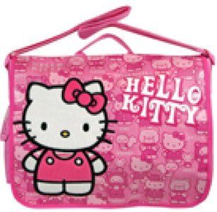 Sanrio HELLO KITTY Pink Messenger Bag School Work book bag canvas nice gift 