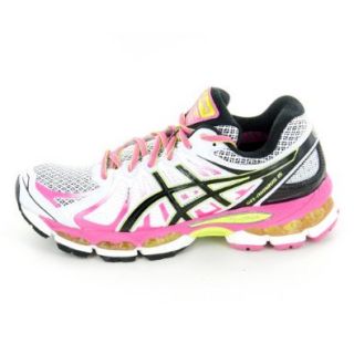 Asics   Womens Running Gel Nimbus 15 Shoes In White/Black/Lime, Size 7.5 B(M) US Womens, Color White/Black/Lime Shoes