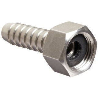 Dixon RES444 Stainless Steel 316 Hose Fitting, Short Shank Coupling with Nut, 1/2" NPSM Female x 1/2" Hose ID Barbed: Industrial & Scientific