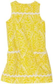 Lilly Pulitzer Girl's 7 16 Little Lilly Shift Printed Dress, Starburst Yellow, 8: Clothing