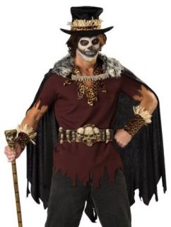 In Character Witch Doctor Voodoo Priest Adult Halloween Costume XL: Clothing