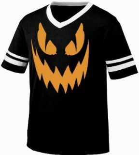 Jack O'Lantern Mens Halloween Ringer T shirt, Cheap Easy Halloween Costume Jack: Clothing