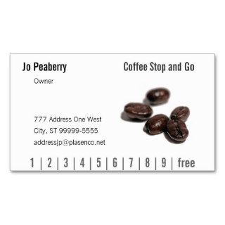 Coffee Beans Business Card Template